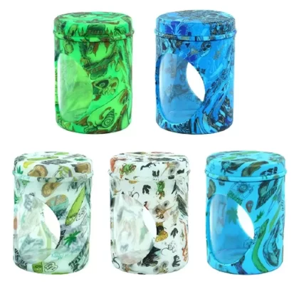 Pot de fleur en silicone et verre