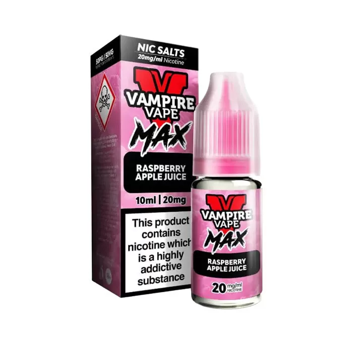 Raspberry Apple Juice Nic Salt E-Liquid by Vampire Vape Max - 20 mg - High Strength
