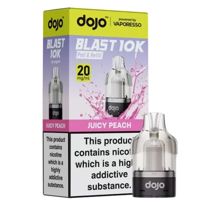 Dojo Blast 10K Juicy Peach Prefilled Pods - 10mg