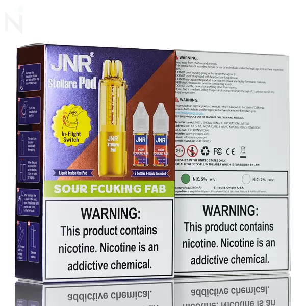 JNR Stellarc 100K 100000 Puffs Disposable Pod - 30mL - Blue Razz Ice - Image 2