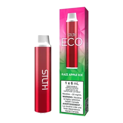 STLTH ECO Disposable Vape Device – Razz Apple Ice - Nicotine Strength#20mg/ml