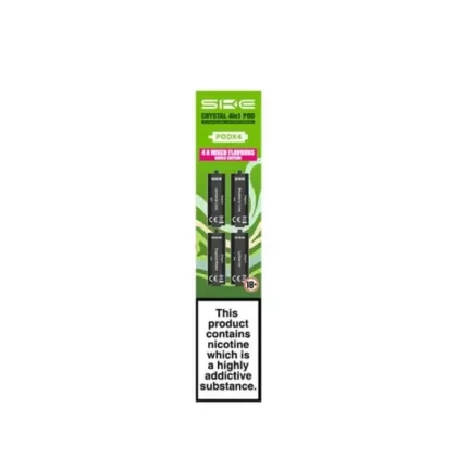 Green Edition SKE Crystal 4-in-1 Prefilled Pods – 2400 Puffs, 20mg, 2ml
