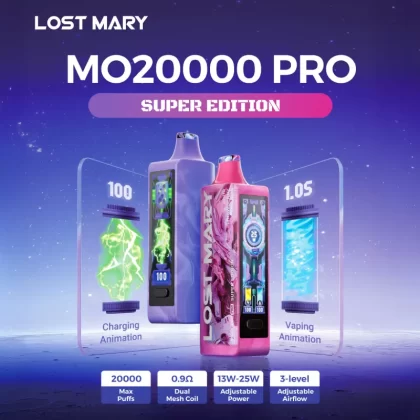 Lost Mary MO20K MO20000 Pro "SUPER EDITION" Disposable Device - 20000 Puffs - Red Wave