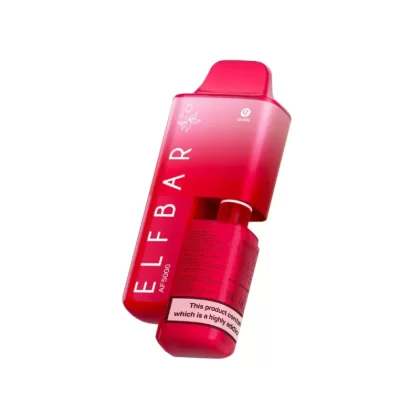 Elf Bar AF5000 Prefilled Pod Vape Kit - Strawberry Raspberry Cherry Ice