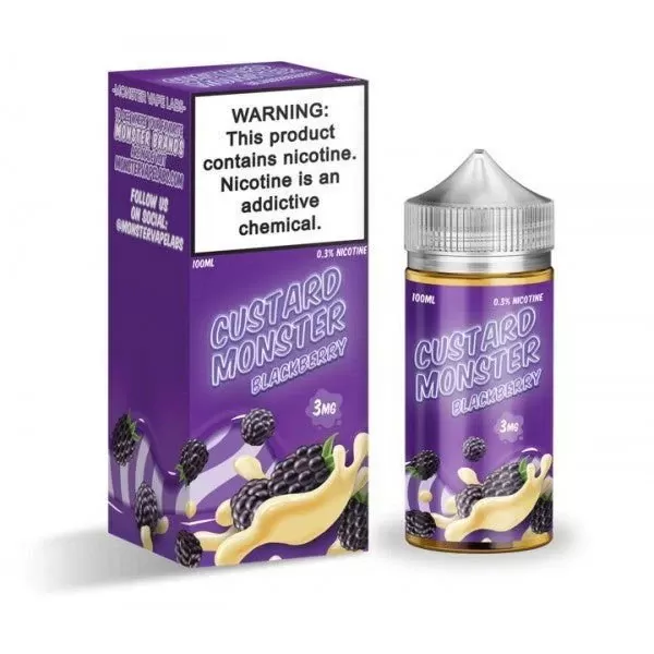 Custard Monster Blackberry 100ml - Vape Product, Vape Product