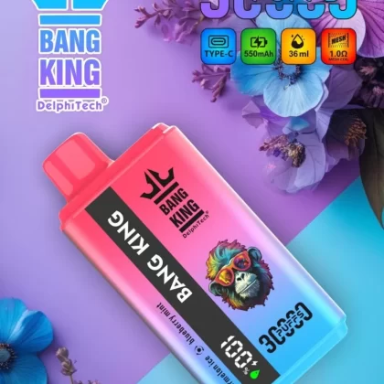 Bang King 30000 Puffs | long-lasting dual option switching, LCD, bulk buy disposable vape - Aiviouvapes