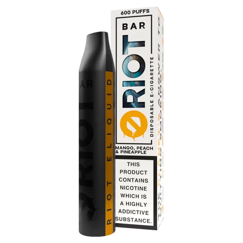 Mango Peach and Pineapple Riot Bar Disposable Vape