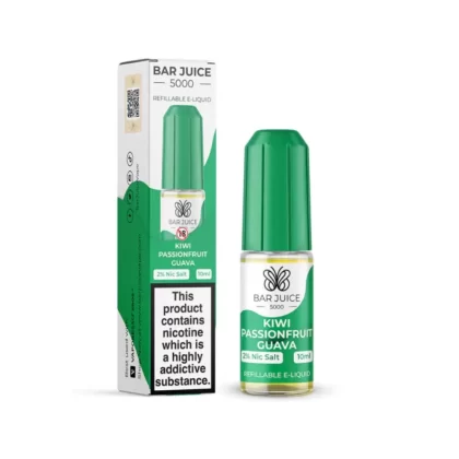 Bar Juice 5000 Salt Nicotine Kiwi Passionfruit Guava 10mg & 20mg Salts - Vape Product, Vape Product