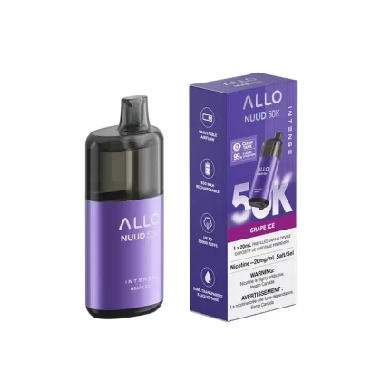 ALLO NUUD 50k Disposable – Grape Ice