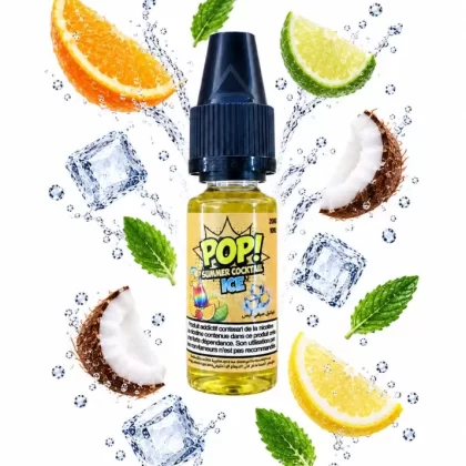 POP lIQUID – 10ML – 20MG - Mango Ice, Menthe Fraiche Ice (B5F602)