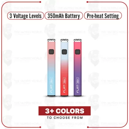 Yocan Flat Slim Battery - Black, Silver (235F75)