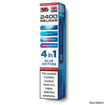 Blue Edition Prefilled Pods by IVG 2400 - Ecigarettedirect Co
