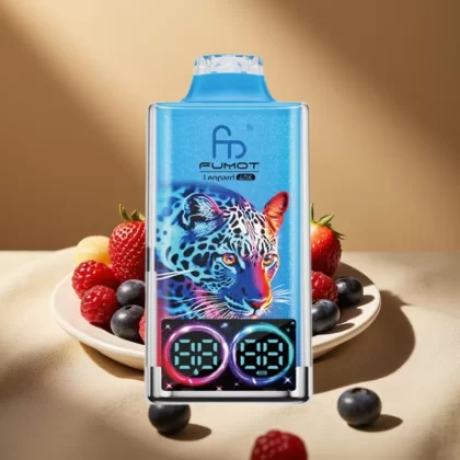 Fumot Leopard 40K Puffs Dual Mesh Disposable Vape with Digital Display – Mixed Berries