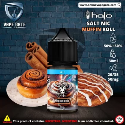 Halo Muffin Roll - 30ml SaltNic - 35 mg / 30 ml