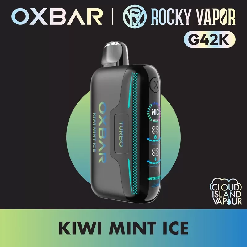 Rocky Vapor Oxbar G42K Disposable Vape – Kiwi Mint Ice