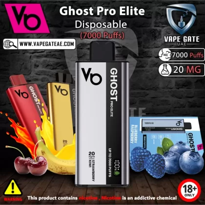 Vapes Bar - Ghost Pro Elite Disposable Vape Device (7000 Puffs) - 20 mg / Triple Mango