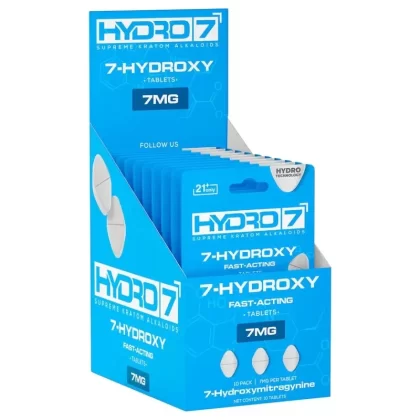 Hydro 7 – 7 Hydroxy Kratom Tablets – 7MG/10CT