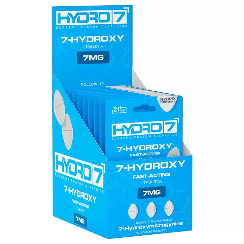 Hydro 7 – 7 Hydroxy Kratom Tablets – 7MG/10CT