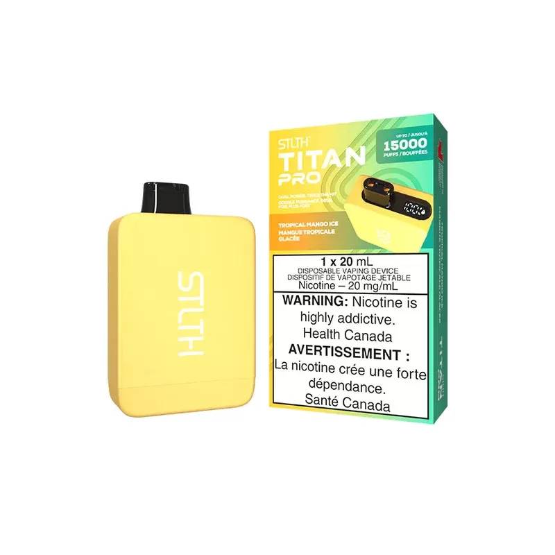 Stlth Titan Pro Disposable Vape – 15K Puffs – Tropical Mango Ice