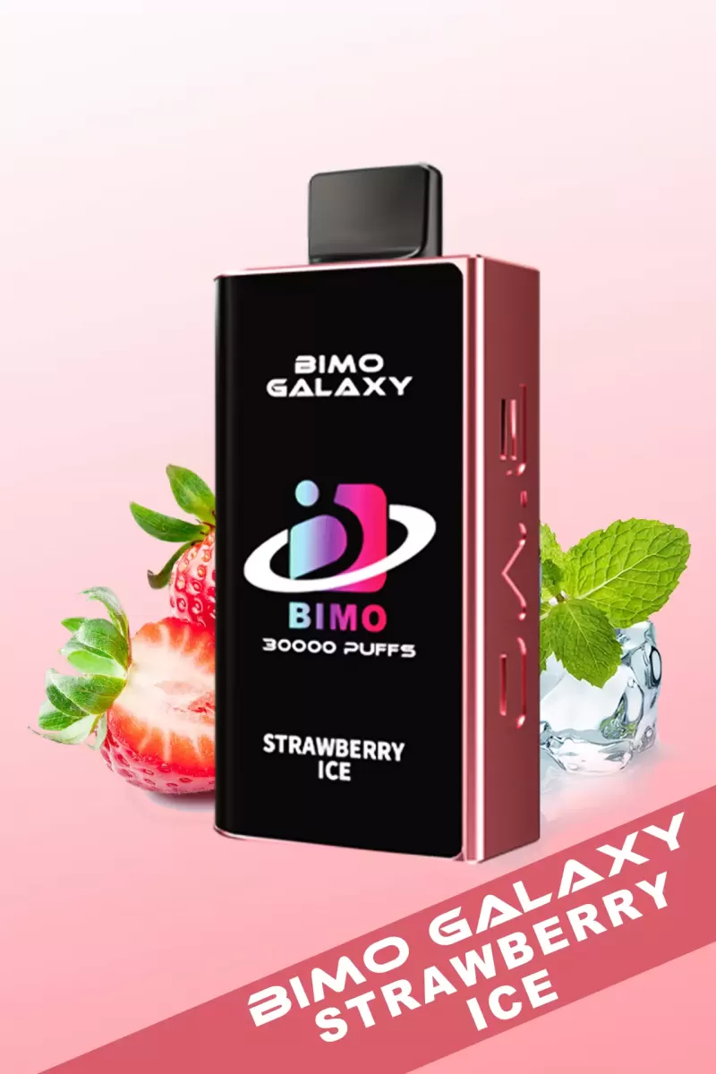 BIMO Galaxy 30000 Puffs – Strawberry Ice - Ozvapeone (775E1E)
