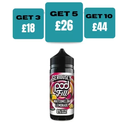 Seriously Pod Fill 100ml E-liquids - Lemon Mint / Yes