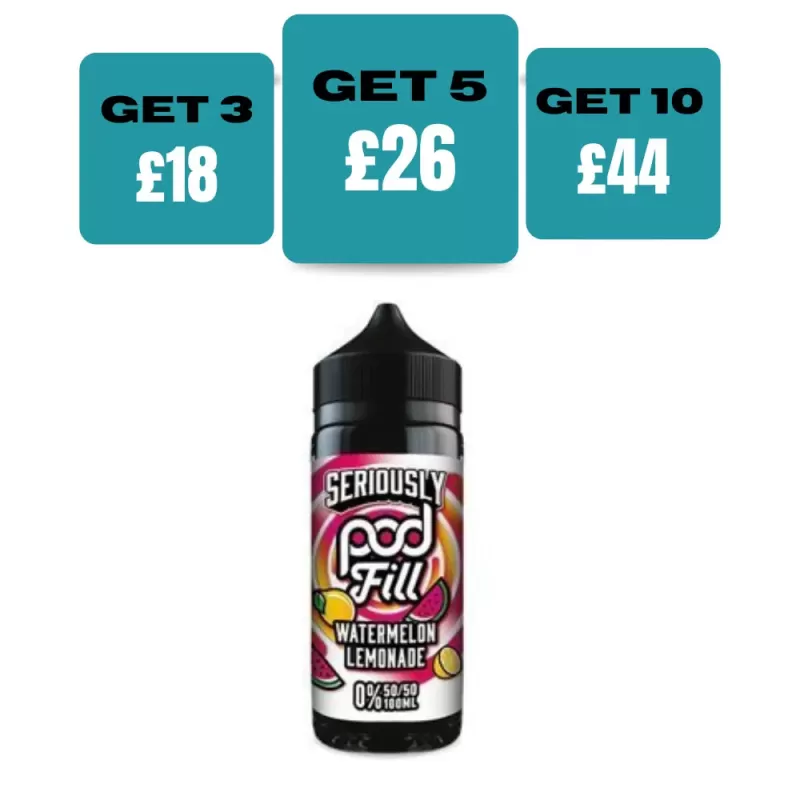 Seriously Pod Fill 100ml E-liquids - Lemon Mint / Yes