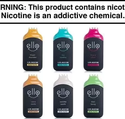 BLVK ELLO PLUS DISPOSABLE VAPE – 6000 PUFFS - American Tobacco, Berry Blush