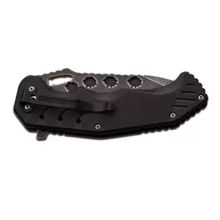 Master USA Spring Assist Knife 4.75″ Closed – Black Nylon - Ejuicewarehouse