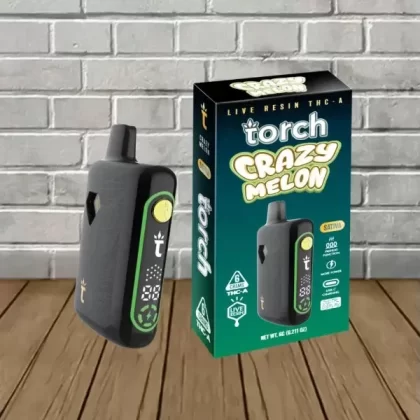 Torch X Pulse Live Resin THCa Disposable Vape 6g - flavor#Blueberry Cookies Indica DISPOSABLE>Cherry Bomb Sativa DISPOSABLE>Crazy Melon Sativa DISPOSABLE>Guava Gelato Sativa>Mango Sunrise Hy