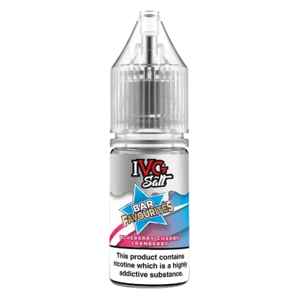 IVG Bar Favourites Blueberry Cherry Cranberry Nic Salt Vape Juice