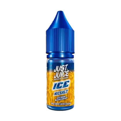 Just Juice Ice Citron & Coconut Nic Salt Vape Juice - 10 Pack - Strength