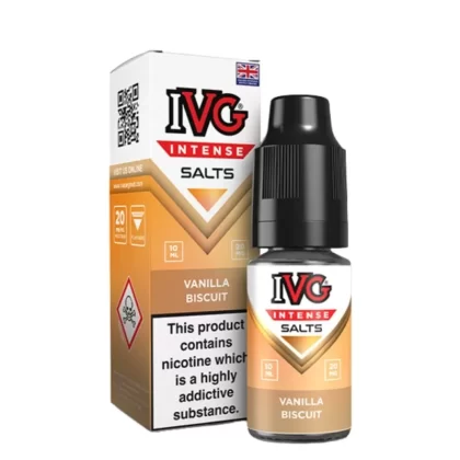 Vanilla Biscuit Nic Salts E-Liquid Intense Salts Series by IVG (10ml) - 20mg