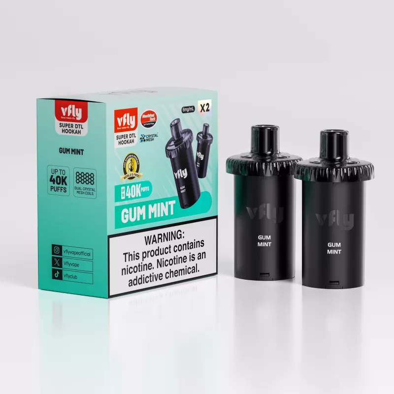 VFLY Super DTL Hookah 40K Disposable E-Hookah POD - 40000 Puffs (2 Count) - Pear Juice - Image 3