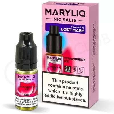 Strawberry Ice Nic Salt E-Liquid by Lost Mary Maryliq - Ecigpremium