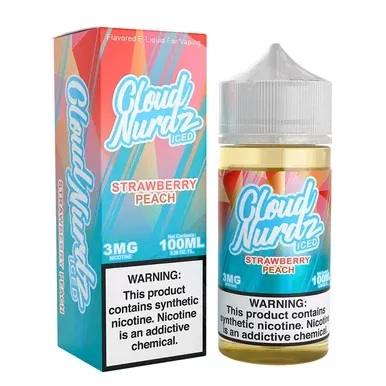 Strawberry Peach Ice Cloud Nurdz 100mL