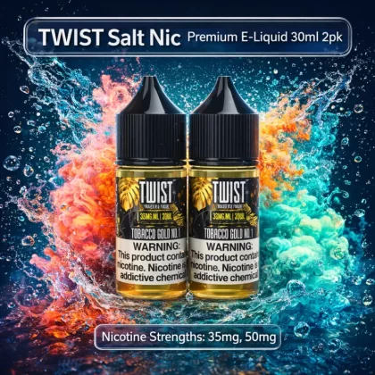 TWIST Salt Nic Premium E-Liquid 30ml 2pk - Purple No. 1 (Berry Medley Lemonade) / 50mg - Vapeciga