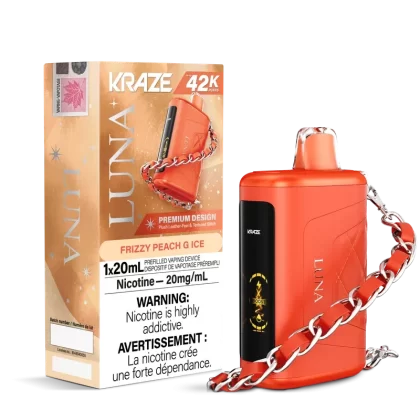 Kraze Luna 42K Frizzy Peach G Ice Disposable Vape