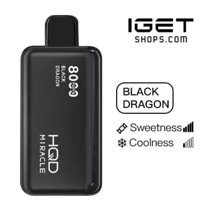 HQD Miracle 8000 – Black Dragon - Vape Store
