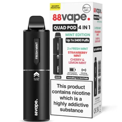 88Vape Quad Pod Kit - Mint - Exp 10/09