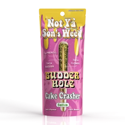 Not Ya Son’s Weed THCA “BUDDERHOLE” 1.5g Pre Rolls – 2 Count