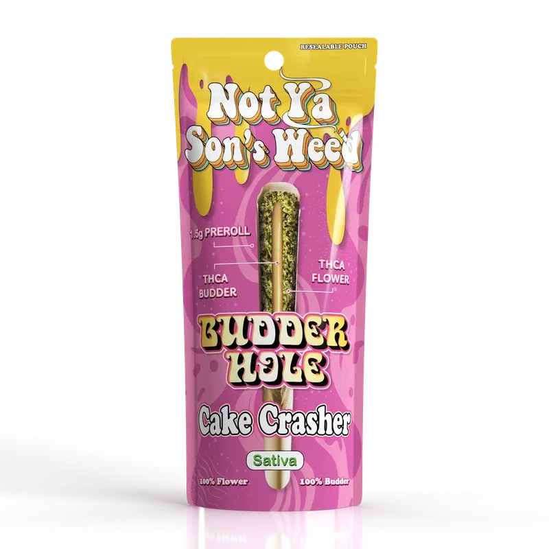 Not Ya Son’s Weed THCA “BUDDERHOLE” 1.5g Pre Rolls – 2 Count