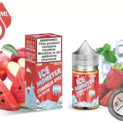 Strawmelon Apple Ice Monster Salt 30ml