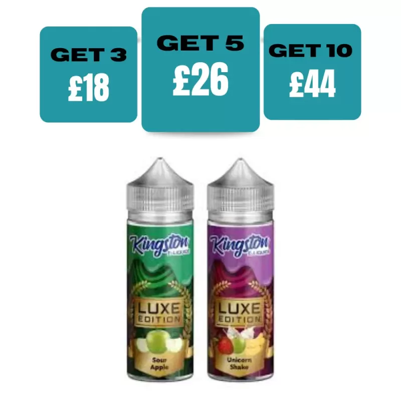 Kingston Luxe Edition 100ML E-Liquid Shortfill - Mad Blue / Yes