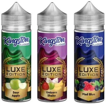 Kingston Luxe Edition 100ML E-Liquid Shortfill - Mad Blue / Yes - Image 2