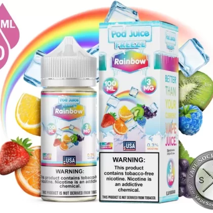 Rainbow Freeze Pod Juice 100ml - Vape Product, Vape Product