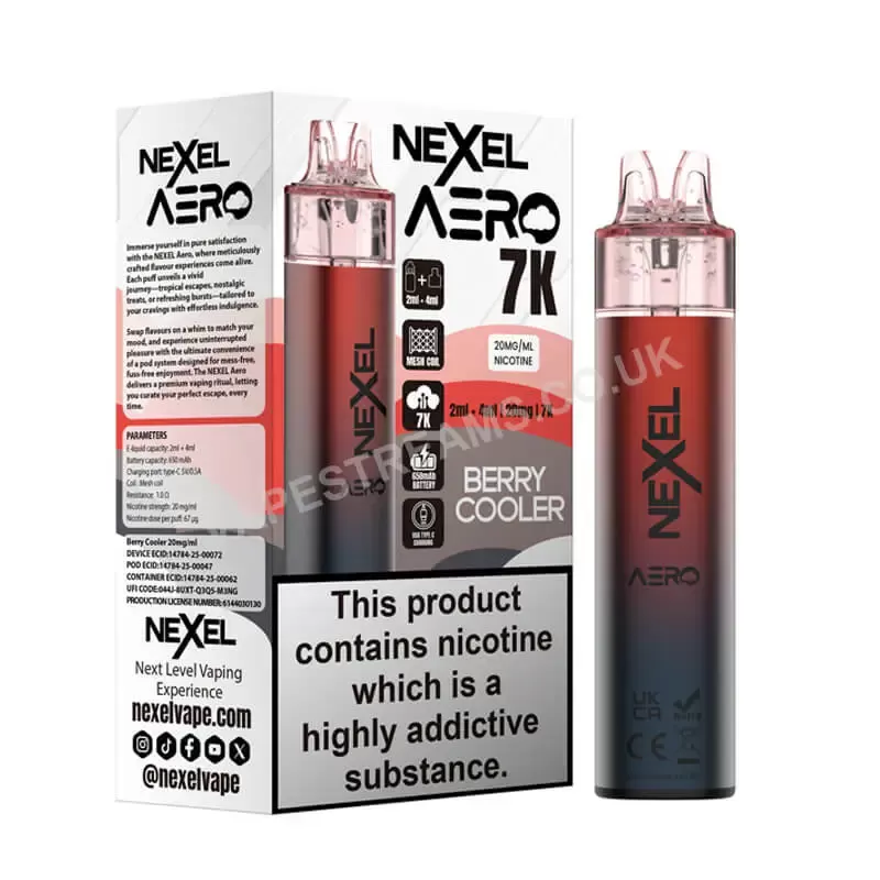 Nexel Aero 7K Prefilled Vape Kit - Vapestreams Co