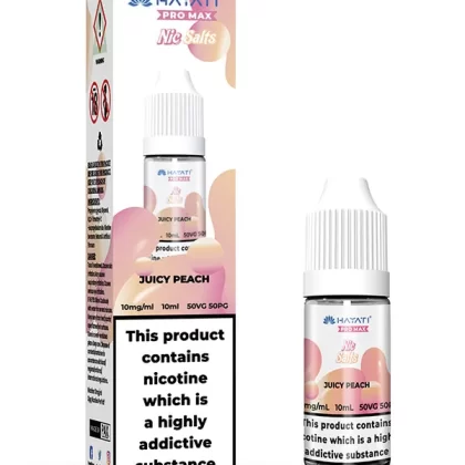 Hayati Pro Max Juicy Peach Nic Salt E-Liquid 10ml - Vape Product, Vape Product