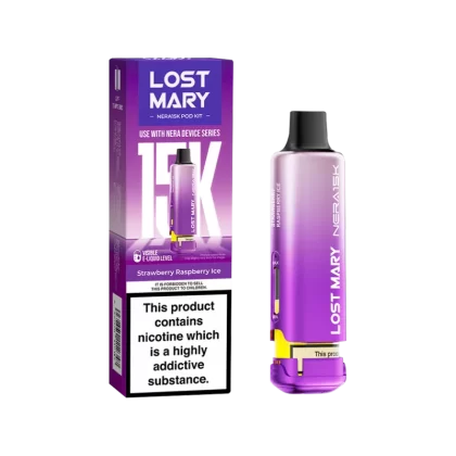 Strawberry Raspberry Ice Lost Mary NERA15K Refill Pack - 20mg - Vape Product