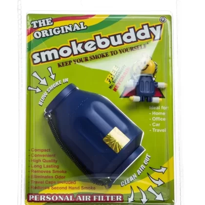 The Original SmokeBuddy - Color#White>Yellow>Black>Dark Green>Orange>Pink>Turquoise>Purple>Red>Green>Dark Blue>Blue Glow in the Dark>White Glow in the Dark>Wood (FA06F6)