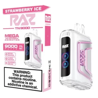 Raz Vape Strawberry Ice - Pack Count#Single Pack~Flavor#Strawberry Ice~Nicotine#50MG